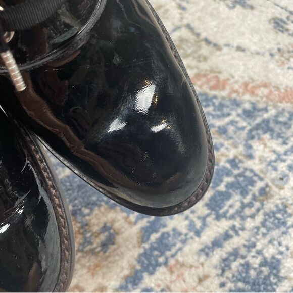 MARC JACOBS Black Patent Helena Oxfords Women’s Size 39 - Picture 9 of 9